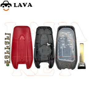 Coque de clé de remplacement pour Ferrari 458 588 488GTB LaFerrari 2014-2020, étui de clé intelligente de haute qualité avec logo et lame - Product Image 2