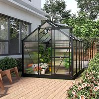 Serre en aluminium, serre pour la culture des plantes, serre chauffée, tente de culture