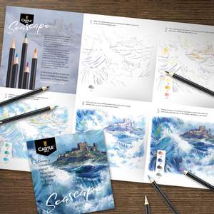 <span class=keywords><strong>Castle</strong></span> <span class=keywords><strong>Art</strong></span> <span class=keywords><strong>Supplies</strong></span> 24 crayons de couleur dans une boîte en étain robuste et portable avec un cœur souple, des pigments riches et des couleurs vibrantes - Product Image 4