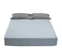 Ensemble de housse de couette en viscose rafraîchissante 60S fabriquée à partir de tissu de bambou 300TC Lyocell de bambou
