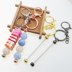 <span class=keywords><strong>Lot</strong></span> de 100 pièces de chaînes porte-clés classiques de 30 mm, longueur 70 mm, avec fermoir mousqueton plaqué 8 couleurs, pour composants de bijoux - Product Image 5