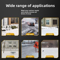 Déneigeuse électrique portable, souffleuse à neige de type poussoir, pelle à neige pliable, déneigeuse de route, batterie au lithium, 1300W, largeur de déneigement de 12 pouces