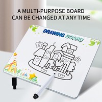 Vente chaude : Jouet éducatif pour enfants 2 en 1, tableau de dessin en plastique 3D, puzzle de dessin avec thème de Noël DIY