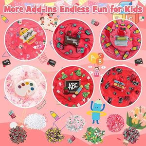 Kit de Slime Educativo Rojo con Slime Nube de Mantequilla y Cristal, Adornos Escolares, Recuerdos para Fiestas Infantiles, Venta al por Mayor, Suministro de Fábrica OEM ODM - Product Image 5