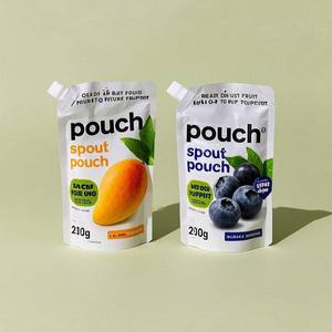 Bolsa de líquido con chorro de 200ml de alta resistencia, embalaje de jugo a prueba de fugas personalizado con boquilla de grado alimenticio - Product Image 5