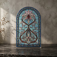 Verre solide personnalisé en usine église vitrail plafond étanche écologique pour hôtel Villa salon verre décoratif
