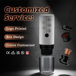 Cafetera Espresso Recargable con Logotipo Personalizado, 2600 mAh, 17 Bares, Autocalentamiento, 2 en 1, Mini Cafetera Espresso - Product Image 1