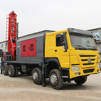 Prix d'usine, personnalisable, foreuse à eau montée sur camion de 100m à 600m avec compresseur d'air, foreuse hydraulique