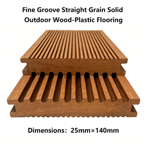 Planches de terrasse extérieures en WPC <span class=keywords><strong>massif</strong></span>, grain droit, rainures fines, 140mmx25mm, étanches, longueur personnalisable, personnalisation de la couleur, commandes en gros - Product Image 4