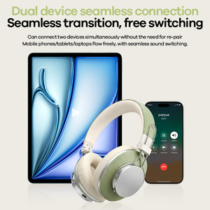 Auriculares Inalámbricos Activos con Controlador de 40 mm, 42 Horas de Batería, Almohadillas de Cuero Proteico, Bloquean el Ruido Exterior - Product Image 4