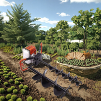 Tarière de terre à économie de main-d 'œuvre de boîte de vitesses à rapport de réduction élevé BSM pour les travaux géophysiques et de jardinage Machines et équipements industriels