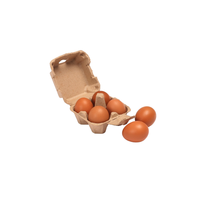 Vente en gros de papier recyclé biodégradable avec carton d'œuf de poule jetable écologique Lot de 4 plateaux à œufs en pâte à papier