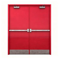 Serrure de porte de secours extérieure en acier inoxydable ignifuge avec barre anti-panique pour sorties d'urgence