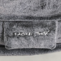 Sac de haricots en fourrure de lapin gris foncé gravé xxl, canapé à usage domestique, vente en gros