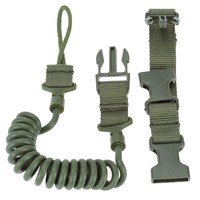 Ceinture tactique extérieure en polypropylène à dégagement rapide, avec cordon rétractable et sangle de maintien à la taille, accessoires de chasse