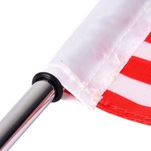 Drapeau pôle société publicité Logo Sport extérieur argent bannières œillets en aluminium pour Harley <span class=keywords><strong>Honda</strong></span> <span class=keywords><strong>moto</strong></span> accessoires - Product Image 2
