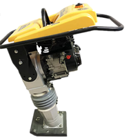 Pioche électrique à plaque plate Rammer Machine de compactage Petit terrassement nivellement sol remblayage sol Ramming Impact Core Engine