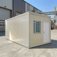 Bureau préfabriqué en panneaux sandwich, conteneur plat, isolé et insonorisé pour chantier de construction, espace de travail administratif, cabine de bureau de chantier