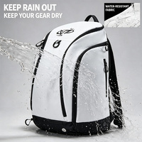 Sac à dos de sport grande capacité, résistant à l'eau, pour le basketball en extérieur, avec filet amovible, sac de voyage multifonctionnel