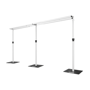 Wintina ağır alüminyum çift Crossbar düğün kemer boru ve düğün dekorasyon için örtü zemin standı, olaylar - Product Image 1
