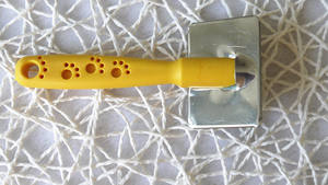 Manico in plastica morbido curvo in acciaio inox aghi a basso prezzo semplice Pet Dog cagnolino animale toelettatura spazzola per toelettatura - Product Image 6