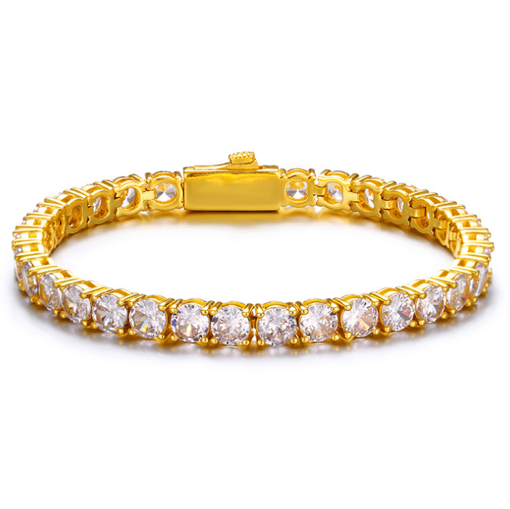 2021 высокое качество 5 мм/4 мм/3 мм Moissanite теннисная цепочка 925 пробы серебряный браслет Moissanite теннисные браслеты