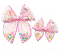 Accessoires de clip transparents pour appliques Shaker Bow