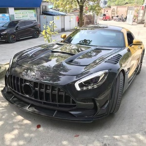 ชุดแต่งคาร์บอนไฟเบอร์แบบเปียกสีดำ รุ่น Black Series สำหรับรถเบนซ์ AMG GT ปี 2015-2023 ประกอบด้วยกันชนหน้า/หลัง สเกิร์ตข้าง และฝากระโปรง - Product Image 3