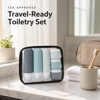 Ensemble de 6 flacons de voyage en silicone écologiques approuvés par la TSA, anti-fuite, réutilisables, pour cosmétiques, lotions et articles de toilette