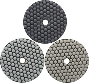 Chất lượng cao 3-bước khô đánh bóng Pads linh hoạt kim cương nhựa cho <span class=keywords><strong>Granite</strong></span> đá cẩm thạch đá & thạch anh OEM tùy chỉnh - Product Image 3