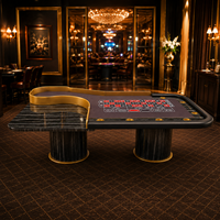 Table de poker de luxe SUCCESSOR, table de jeu de casino professionnelle avec un tapis personnalisé pour casino VIP