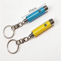 Mini lampe torche LED personnalisée avec logo, porte-clés en métal, lampe LED portable pour cadeau promotionnel, souvenir d'événement professionnel