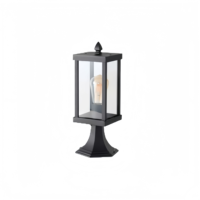 Applique murale extérieure en alliage d'aluminium anti-UV avec douille GU10/E27, diffuseur en polycarbonate, étanche, longue durée de vie