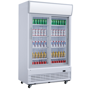 Fabricant double porte vitrée vitrine de réfrigérateur de boisson affichage commercial <span class=keywords><strong>prix</strong></span> de réfrigérateur de refroidisseur - Product Image 4