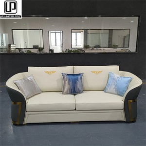 Juego de Muebles de Sala de Estar Estilo Francés, Estilo Campestre, Mini Conjunto Artístico de Terciopelo y Cuero, Suministro de Fábrica - Product Image 3