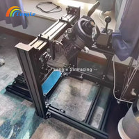Station de jeu de fabrication directe Support de siège de simulateur de jeu de course standard Support en aluminium Volant réglable Anglais
