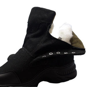 Skxv <b>Winter</b> Snow <b>Boots</b> Men Black Wool Lined Waterproof Non Slip Mid Heel <b>Work</b> <b>Boots</b> For Cold Weather - Product Image 4