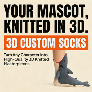 Chaussettes requin martre 3D pour fête costumée d'Halloween, thème océan, cadeau de plage, unisexe adulte et enfant, vente en gros, jouet en peluche tricoté personnalisé - Product Image 1