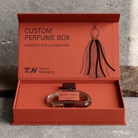 Scatola Regalo Personalizzata Rossa per Colonia e Profumo, Scatola Magnetica con Espositore per Profumo, Scatola di Presentazione in Carta e Confezione per Fragranze