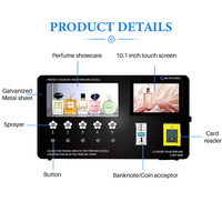 Máquina Expendedora de Perfumes RY con Lector de Tarjetas de Crédito, Aceptador de Monedas, Pantalla Táctil, Pago con un Toque y Gestión Basada en la Nube