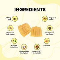 Complément alimentaire sans sucre à saveur citron pour le soutien du foie et la récupération après une gueule de bois, sous marque privée OEM, avec 1000 mg de DHM et multi-vitamines