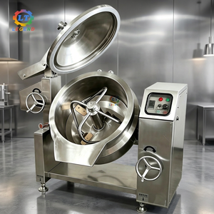 Wok inclinable électrique haut de gamme, chauffage électrique, qualité commerciale, entièrement automatique, fabriqué en Chine | Bouilloire à double enveloppe - Product Image 1