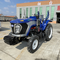 Tracteur agricole 4x4 de 70 CV, directement de l'usine, avec chargeur frontal, pelle rétrocaveuse, mini-tracteur d'occasion