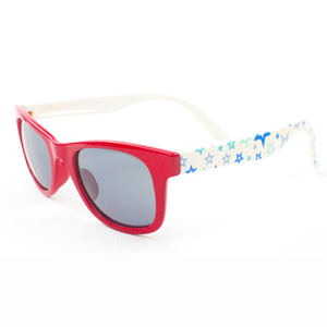 Gafas de Sol de grafiti <span class=keywords><strong>junior</strong></span> de alta calidad, gafas deportivas de piloto con logotipo personalizado para niños, colores de montura Azul Rojo arcoíris para niños - Product Image 2