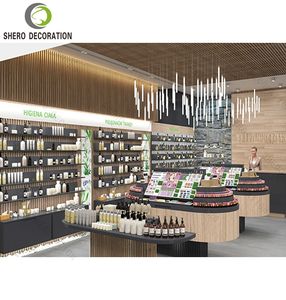 Meuble de présentation durable pour boutique de cosmétiques de luxe avec gondole pour magasin de maquillage - Product Image 4