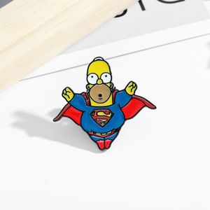 Pins Metálicos de <span class=keywords><strong>los</strong></span> <span class=keywords><strong>Simpson</strong></span> al por Mayor, Pin de Esmalte Duro para Ocasiones como Navidad, Día Nacional, Halloween, Graduación, Temática de Hadas - Product Image 1