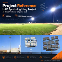 Projecteur LED de stade pour terrain de football certifié ETL SASO CB, étanche IP66, modulaire, pour mât haut
