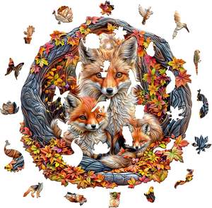 Puzzle Educativi in <span class=keywords><strong>Legno</strong></span> Personalizzati - Set di Giocattoli Fai-da-Te Artigianali Unici in <span class=keywords><strong>Scatola</strong></span> di <span class=keywords><strong>Legno</strong></span> per Giochi di Puzzle Creativi e Stimolanti - Product Image 1