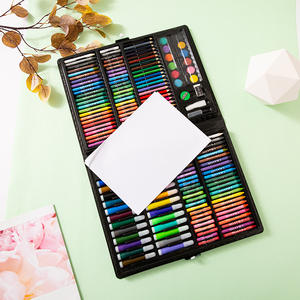 168 pezzi Set di pennelli rifornimenti di arte regali per bambini bambini pittura cancelleria acquerello penna pastello colore matita Set - Product Image 4