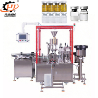 Machine de remplissage et de bouchage automatique haute vitesse pour flacons en verre, à poudre sèche, avec vis sans fin, personnalisable